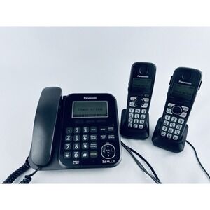 Panasonic KX-TG4771 Digital 6.0 Corded Base Answering‎ System + 2 extra Handsets